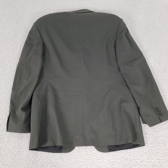 VINTAGE Donna Karen Jacket Coat Mens‎ 42 Gray Wool Suit Jacket Sport Coat Italy - Picture 12 of 16